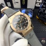 Copy Hublot Classic Fusion Skeleton Face Rose Gold Watch